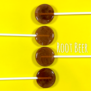 Root Beer: Mini Handcrafted Rainbow Lollipops